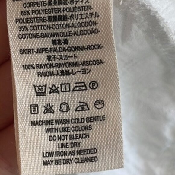 NWT Free People White Fiesta Summer Dress Size M - Picture 15 of 16